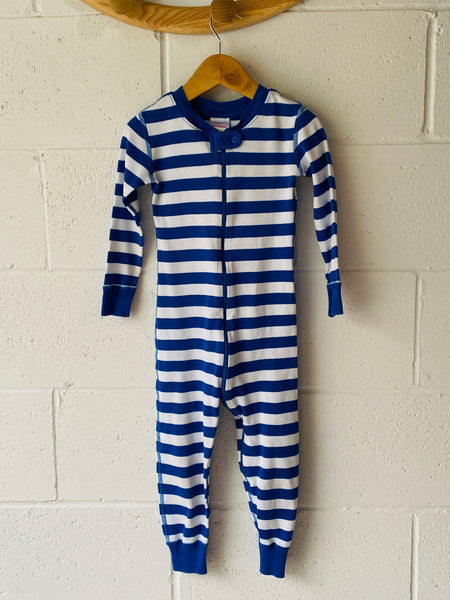 hanna andersson Striped Footless Sleeper, 3 years
