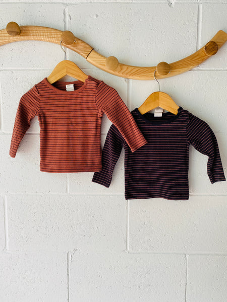 Inverse Stripe Shirt Bundle, 4-6 months