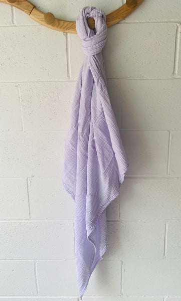 Lavender Oversized Muslin Swaddle Blanket