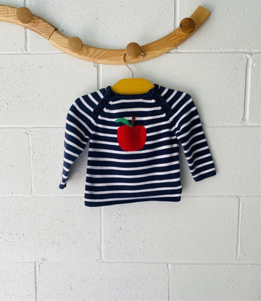 An Apple A Day Sweater, 12 months