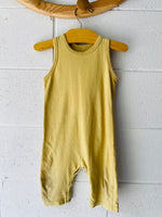 mini mioche Yellow Tank Romper, 12-18 months