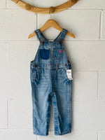 Patched Heart Overalls, 18 months