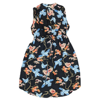 Flowers + Birds Maternity Dress, MED