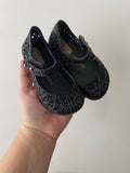 Black Mini Melissa Zig Zag Shoes, size 6 (21)