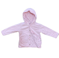 Pinky Hearts Reversible Jersey Cardigan, 4-6 months