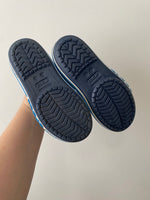 Navy Crocband Sandals, size 11 (C11)