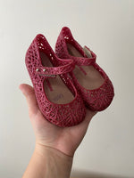 Pink Mini Melissa Zig Zag Shoes, size 7 (22/23)