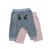 Pink + Velour Panda Pants Bundle, 6-12 months