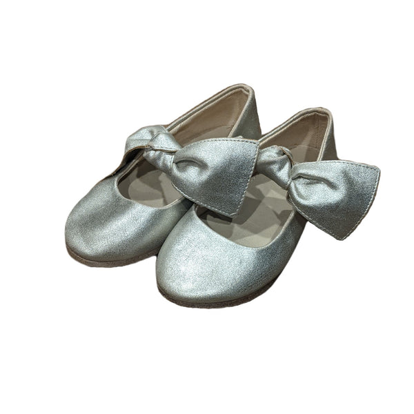 Gold Bow Mary Janes, size 7 (22)