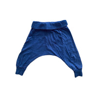 mini mioche Blue Drop Crotch Pants, 6-12 months