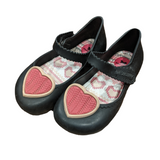 Rubber Heart Mary Janes, size 7.5 (23/24)