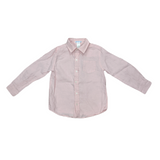 Janie and Jack Salmon Roll-Cuff Linen Shirt, 6 years