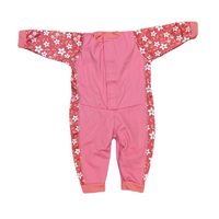 Hot Pink Baby Fleece Lined Wetsuit, 6-12 months (LG)