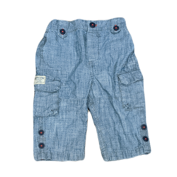 Chambray Cargo Pants, 9 months