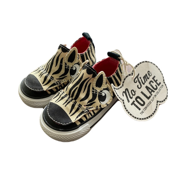 Zebra Slip On Shoes, size 3